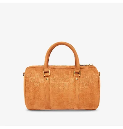 Сумка женская Air Jordan Suede Monogram Mini Duffel (3L) Brown MA9209-X6X