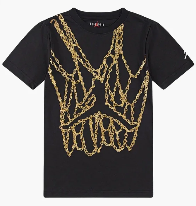 Футболка детская Air Jordan Jdb Mj Brand Jm Chain Black 95D627-023