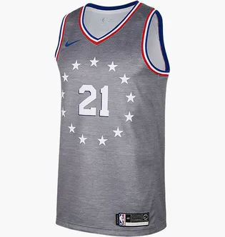 Майка чоловіча Nike Nba Philadelphia Grey AJ4636-064