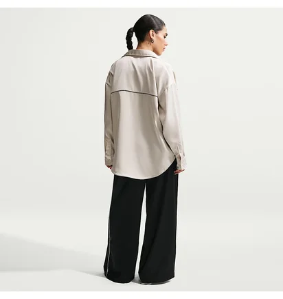 Рубашка женская Nike Sportswear Oversized Beige IM0575-072
