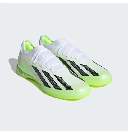 Футзалки унисекс Adidas X Crazyfast.1 Indoor Shoes White/Green IE4206
