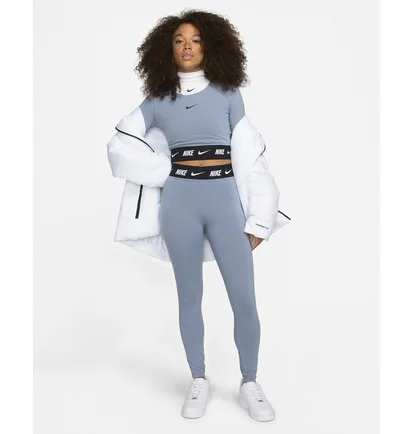 Легінси жіночі Nike Sportswear Club High-Waisted Leggings Light Blue Dm4651-493