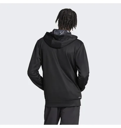Кофта мужская Adidas Train Essentials Seasonal Training Full-Zip Jacket Black Ib8137