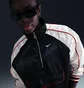 Бомбер мужской Nike Sportswear WomenS Oversized Jacket Black/White HF9435-010