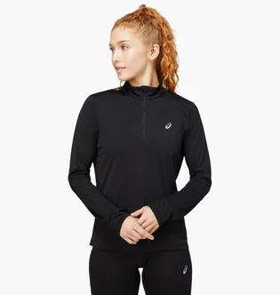 Кофта женская Asics Core Ls 1/2 Zip Black 2012C328-001