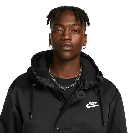 Парка чоловіча Nike Hooded Jacket M Nk Club Stadium Parka Black FB7320-010