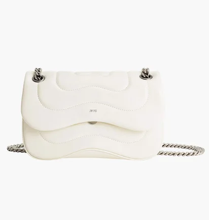 Сумка жіноча JW PEI Tina Quilted Chain Crossbody White BB2023BG74154JWP