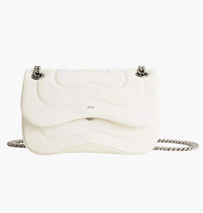 Сумка жіноча JW PEI Tina Quilted Chain Crossbody White BB2023BG74154JWP
