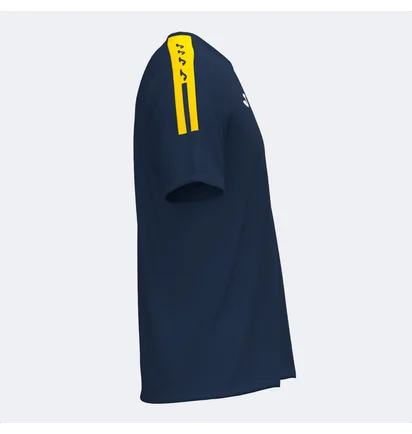 Футболка чоловіча Joma Camiseta Manga Corta Olimpiada Marino Amarillo Blue 103245.339