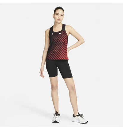 Майка женская Nike Adv Aeroswift Singlet Black/Red DR5849-010