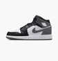 Кроссовки детские Air Jordan 1 Mid Big Black/Grey DQ8423-001