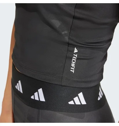Топ жіночий Adidas Techfit Printed Crop Training Tank Top Black IN6876