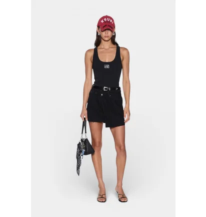 Майка жіноча Ksubi Stacked Origin Tank Black WPS24TA006