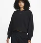 Світшот жіночий Nike Plush Crop Sweater Black Dq6844-010