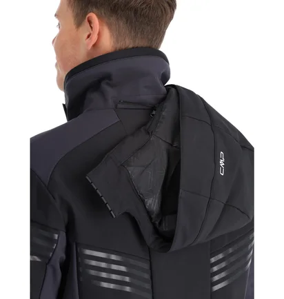 Куртка чоловіча CMP Jacket Zip Hood Black 33W0967-U901
