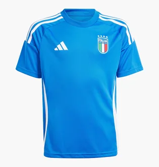 Футболка детская Adidas Italy 24 Home Fan Performance Blue IQ0498