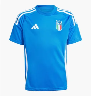 Футболка детская Adidas Italy 24 Home Fan Performance Blue IQ0498