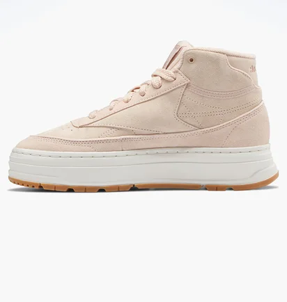 Кроссовки унисекс Reebok Club C Geo Mid Shoes Pink GV7037