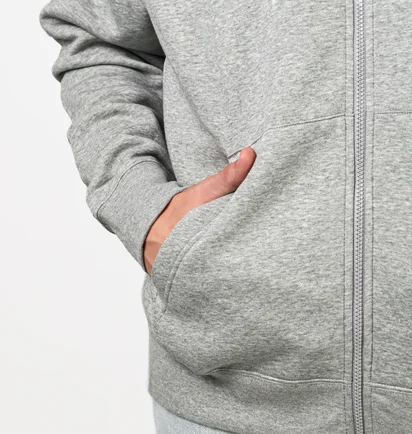 Толстовка чоловіча Nike Nsw Club Hoodie Fz Grey BV2645-063