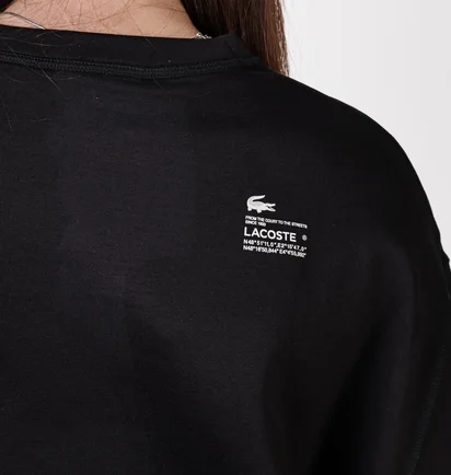 Свитшот женский Lacoste Oversize Fit Black SF5614031