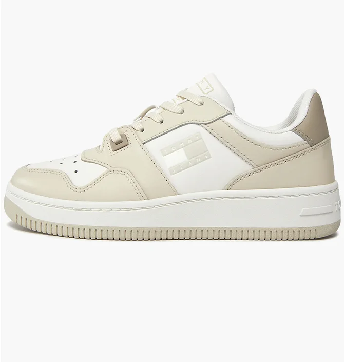 Кросівки жіночі Tommy Hilfiger Tjw Retro Basket Tonal Logo White/Beige EN0EN02483-ACG