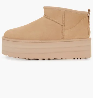 Угги женские UGG Classic Ultra Mini Platform Beige 1135092-DRI