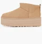 Угги женские UGG Classic Ultra Mini Platform Beige 1135092-DRI
