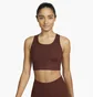 Топ женский Nike Womens Medium-Support 1-Piece Pad Longline Printed Sports Bra Bordo Dm0553-273
