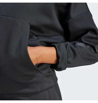 Толстовка женская Adidas Z.N.E. Full-Zip Hoodie Black JE7848