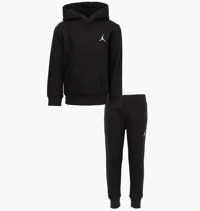 Спортивный костюм детский Air Jordan Essentials Fleece Hoodie And Jogger Pants Set Black 75B009-023