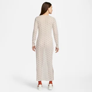 Платье женское Nike Nsw Air Aop Mesh Ls Dress Beige DV8249-292