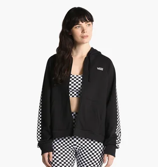 Толстовка женская Vans Funniest Times Zip Hoodie Black VN0A7RN6BLK