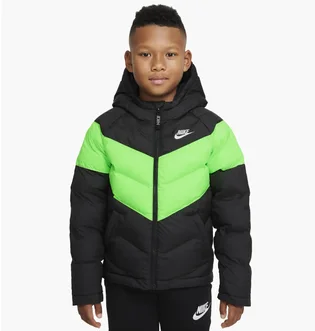 Пуховик детский Nike U NSW SYNTHETIC FILL JACKET Black/Green CU9157-016