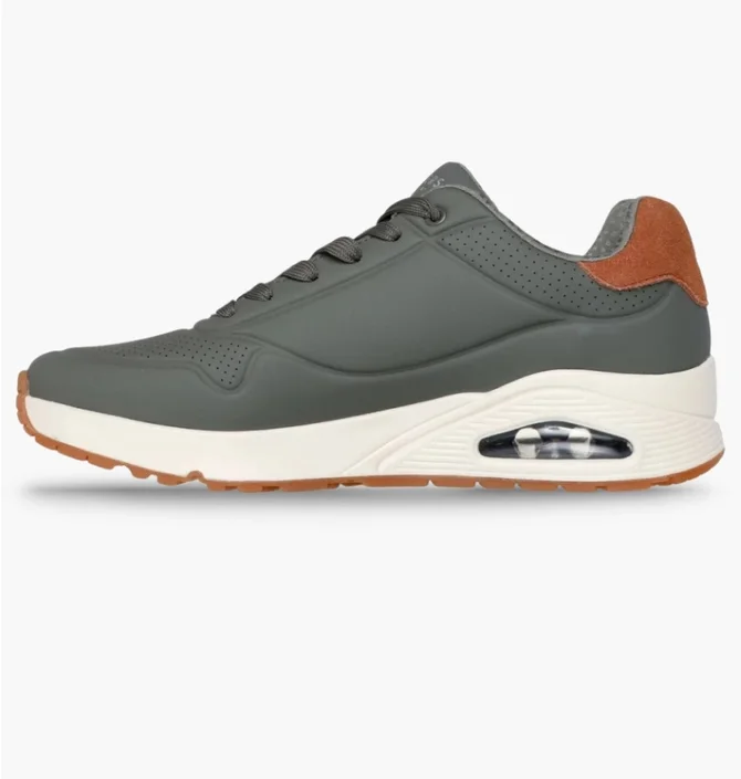Кроссовки мужские Skechers Uno Suited On Air Grey 183004-OLV