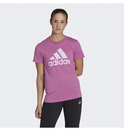 Футболка женская Adidas Loungewear Essentials Logo Tee Pink Hl2034