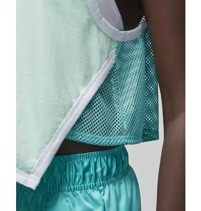 Майка женская Air Jordan Essentials Asymmetrical Jersey Tank Turquoise Do5035-379