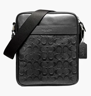 Сумка мужская Coach Signature Black 4009-QB-BK