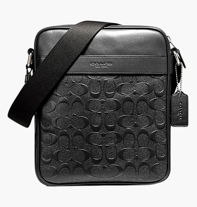 Сумка мужская Coach Signature Black 4009-QB-BK