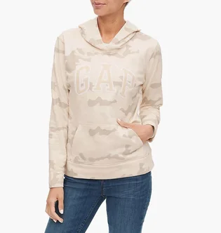 Худи женское Gap Logo Fleece Hoodie light camo 254792LGHTCM