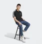 Поло мужское Adidas Essentials Piqué Embroidered Small Logo 3-Stripes Polo Shirt Black Ic9310