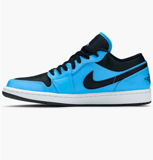 Кросівки чоловічі Air Jordan 1 Low Blue/Black 553558-403
