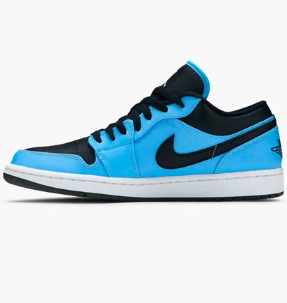 Кроссовки мужские Air Jordan 1 Low Blue/Black 553558-403