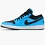 Кросівки чоловічі Air Jordan 1 Low Blue/Black 553558-403