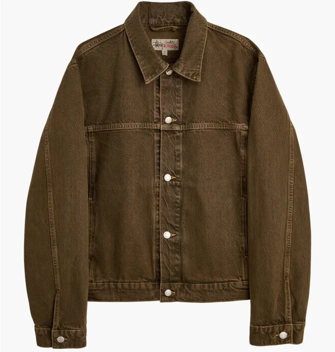 Куртка мужская Stussy Trucker Denim Jacket Brown 115781-1034