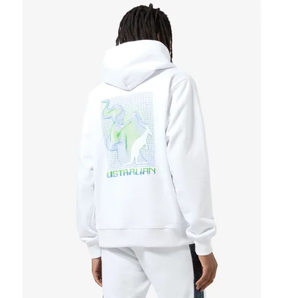 Худи мужское AUSTRALIAN Zoom Hoodie Fleece White HCUFE0060-002