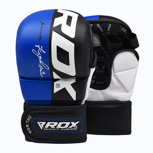 Рукавиці унісекс RDX Grappling Gloves Rex T6 Plus Blue/Black GGR-T6U