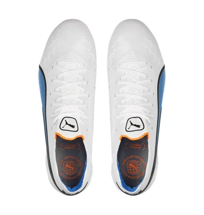Бутсы унисекс Puma King Ultimate Fg/Ag White 107097-01