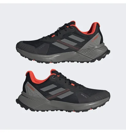 Кросівки унісекс Adidas Terrex Soulstride Rain.Rdy Trail Running Shoes Black FZ3037