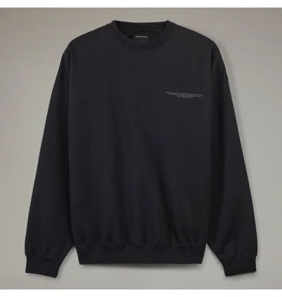 Свитшот унисекс Adidas Y-3 Logo Crew Sweatshirt Black JE9276