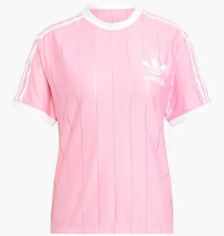 Футболка жіноча Adidas Adicolor 3-Stripes Pinstripe Pink IY7229